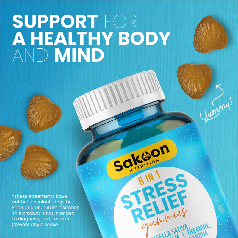 6 in 1 Stress Relief Gummies