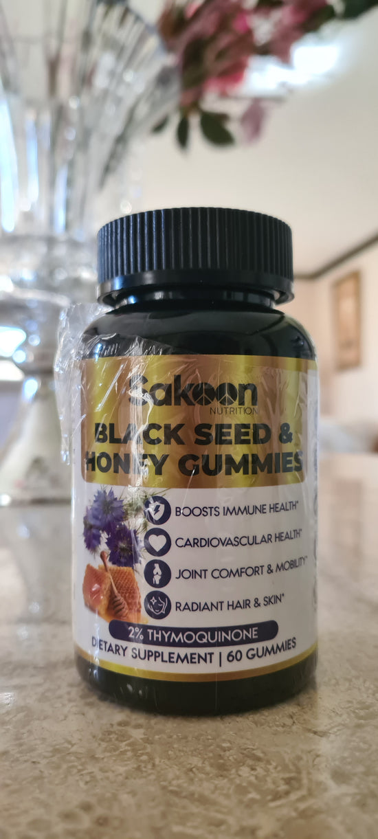 Black seed oil and honey gummies, now available in Australia. Black cumin seed oil raw honey extract pomegrante Turmeric beetroot biotin apple cider vinegar in one tasty gummy, gummies, delicious avicenna Nutrition  