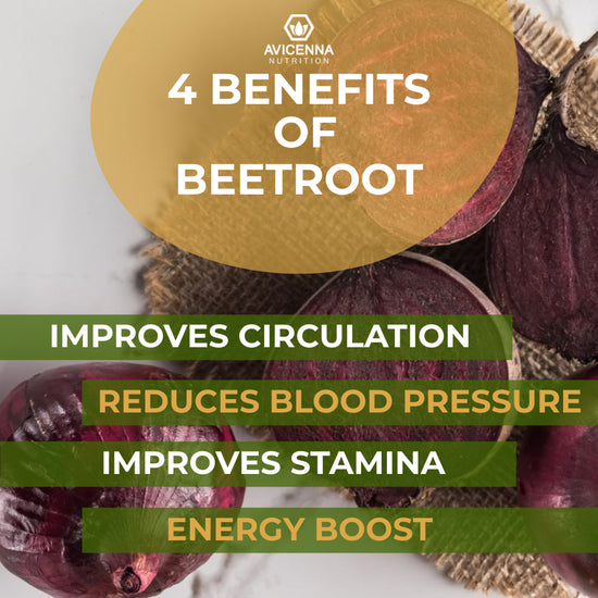 Beetroots have been associated with numerous health benefits, including improved blood flow, lower blood pressure,  increased exercise performance and energy production