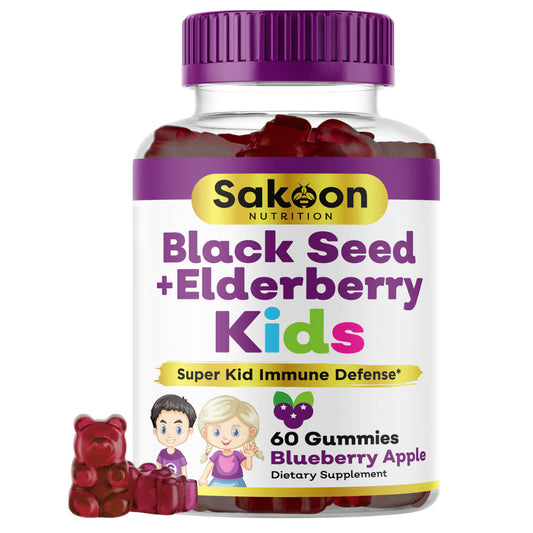 Sakoon Elderberry + Black Seed Gummies for Kids